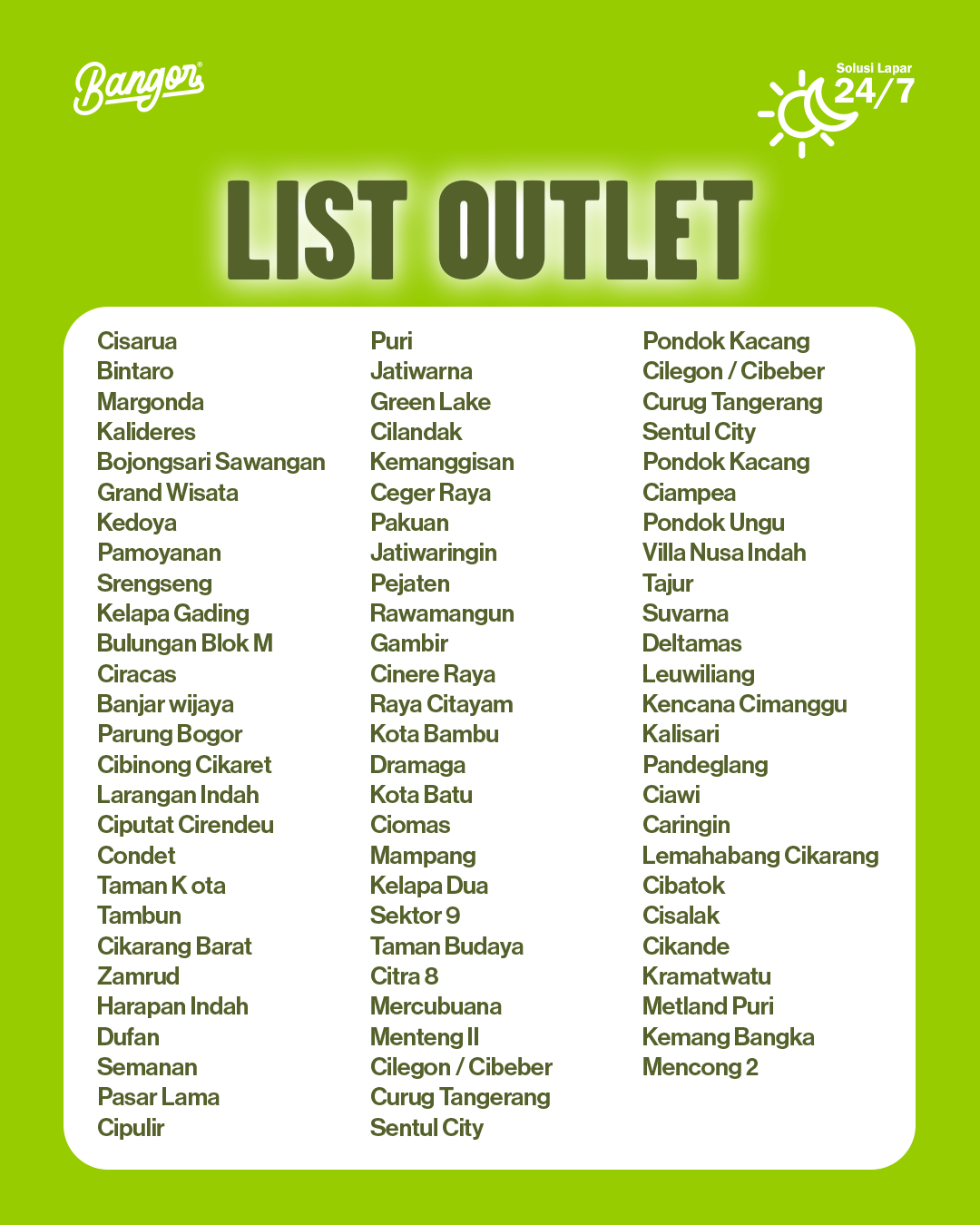 Daftar Outlet Burger Bangor Tiktok Go